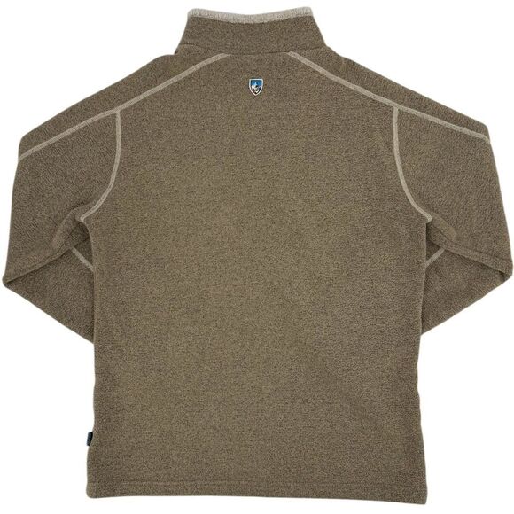 Kuhl Men's EUROPA Quarter Zip Alfpaca Fleece Oatmeal Medium - Picture 5 of 14